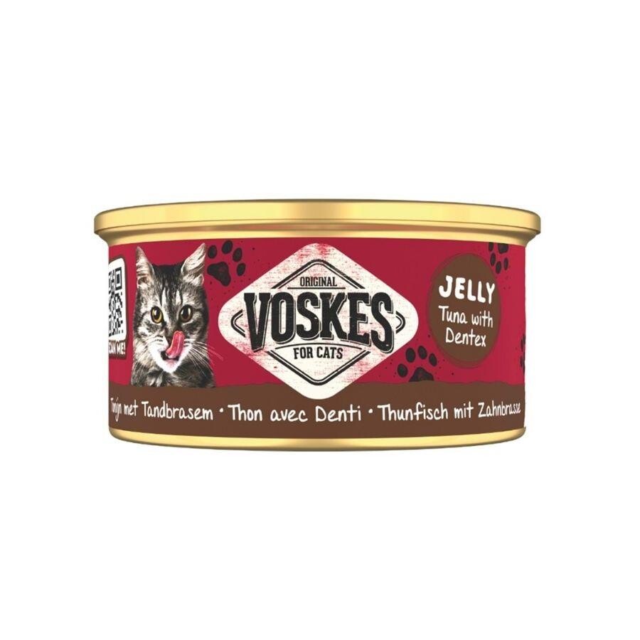 Voskes Jelly Ton Balığı Ve Sinagrit Yetişkin Kedi Konservesi 85 GR | SRC: Barcode: 8711242016019